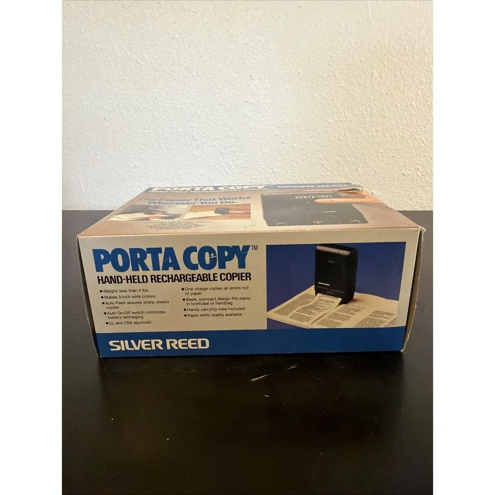 Brand New Silver Reed Porta Copy Hand Held Portable Rechargeable Copier